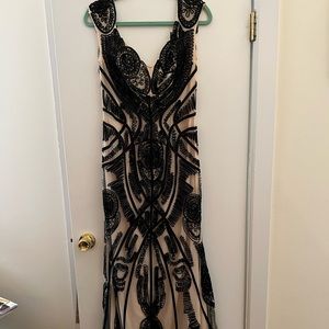 Evening Gown with Beautiful Embroidery